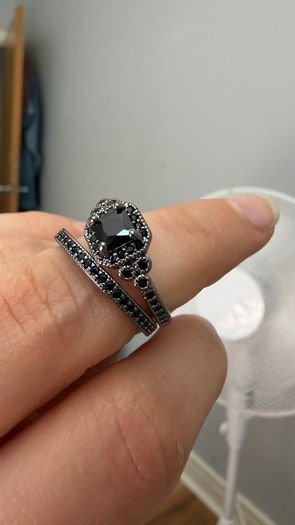Black stones Rings