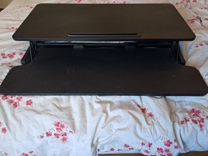Standing desk converter