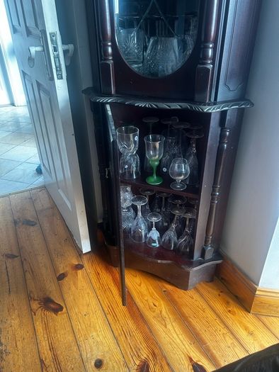 solid Mahogany corner display