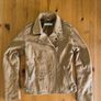 Naf naf suede leather jacket (Beige tan) Image 2