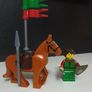 Lego FOREST WOMAN And Horse Lego Medieval Lego Minifigures Image 2