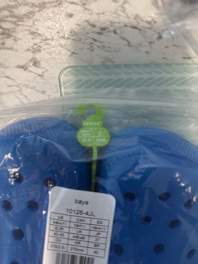 Crocs Baya blue UK size 8