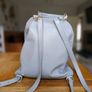 Genuine Coccinelle backbag grey leather rucksack Image 3