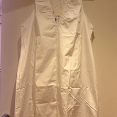 Arket women's white dress 100% cotton