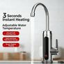 220V 3000W Electric Instant Heater Tap, Stainless Steel Kitchen Tap, LED Temperature Digital Display, 360 Swivel Hot and Cold Mixer Water Tap for Kitchen Bathroom Image 3