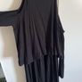 Black cold shoulder dress Image 5