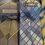 MENS TIES BUNDLE x7 Striped Geometric Polyester Formal Office Vintage Style Image 6