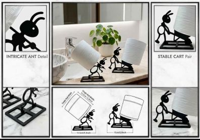 Set of 2 Funny Ant Tissue Holders