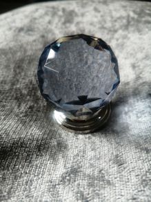 large blue crystal knob