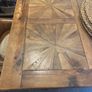Large heavy French solid oak vintage table Image 5