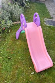 FREE - MUST PICK UP- Grow'n Up Qwikfold Climb 'n' Slide Pink