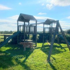 Playhouse slide/swing set