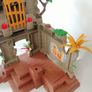 Playmobil Jungle Temple Ruin 3015(almost complete)& Tree Stump Goblin 3898(Rare) Image 3