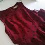 Wine & Black Polka Dot Dress - Size 8 Image 2