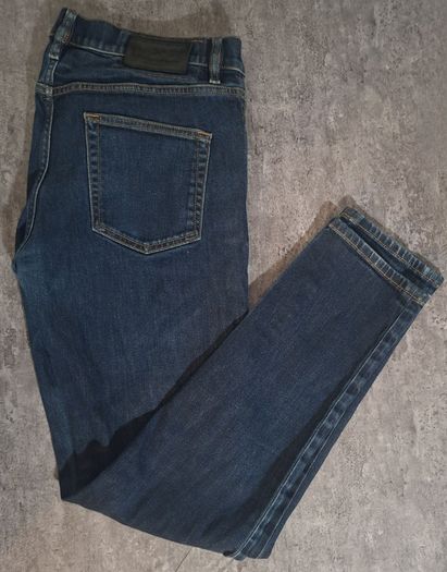 Diesel D-Strukt Men's Tapered Jeans 33x32 Made in Italy Dark Blue Stretch Denim