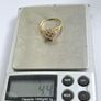 Vintage 18ct Yellow Gold Diamond Cluster Ring Image 9