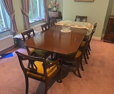 Dining Table And Chairs. 2 End Pieces And 6 Side Ones.  27886