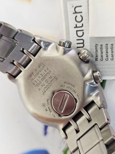 Swiss Made Swatch Irony Chronograph Minimalistic Discontinued Collectable Swiss Watch Swatch