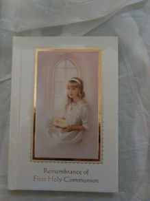 Remembrance of First Holy Communion - The New Mass book - girl edition
