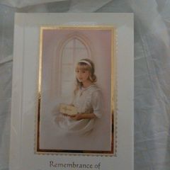 Remembrance of First Holy Communion - The New Mass book - girl edition