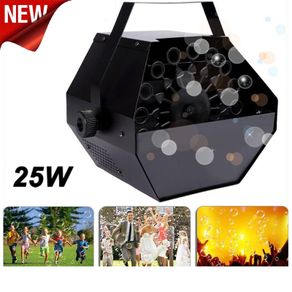 Bubble Maker, 25W 220V Portable Electric Automatic Bubble Blower Portable Blowing Maker Machine for DJ, Party, Club, Parties, Weddings, Disco, Stages, Xmas (Black)
