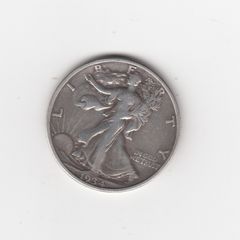 USA, Half Dollar, 1934, 90% silver coin (no. 482)