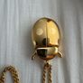 Golden Ladybug Necklace Pendant Quartz Watch / Clock Picador London Image 3