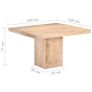 Dining Table 120x120x77 cm Solid Mango Wood Image 3