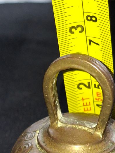 Antique Solid Brass Altar Bell Embossed Christian four traditional symbols of the Evangelists