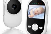 Baby monitor with camera and night vision, Video Baby Monitor no Wifi, Rechargeable Battery, 2 Way Audio Talk, Lullabye music (2.4 inches)