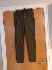 H&M  PU Green  Leggins. S.14.   B.N.W.T.