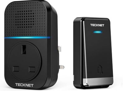 Tecknet Wireless Doorbell. No Battery Required. New. Free Tracked Postage!