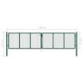 Mesh Garden Gate Steel 400x125 cm Green Image 5