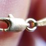 Vintage Solid 9Ct Yellow Gold 375 Figaro link Bangle Bracelet,  length 7.5" - 1,8g Image 8