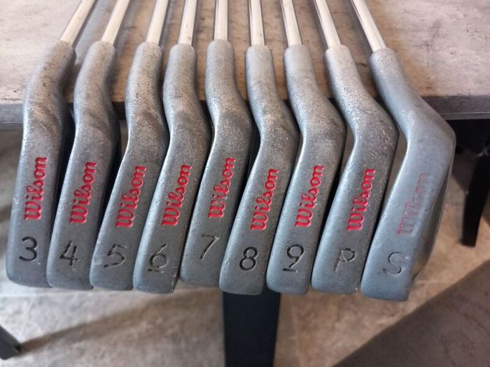 Wilson golf irons. Right handed clubs