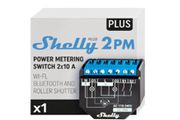Shelly Plus 2PM - 16A | WiFi &amp; Bluetooth 2-Channel Smart Switch with Power Metering