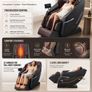 Full Body Massage Chair with Zero Gravity, Heat, Bluetooth and Touchscreen Control Image 3