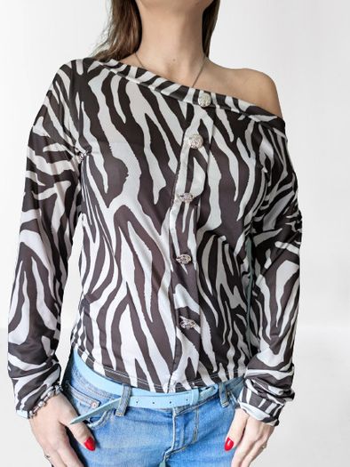 Animal-patterned blouses