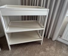 IKEA GULLIVER Changing table, changing unit, baby station in white - kids, toddlers, newborn with new mat cover
