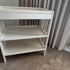 IKEA GULLIVER Changing table, changing unit, baby station in white - kids, toddlers, newborn with new mat cover