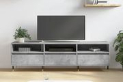 TV Cabinet Concrete Grey 150x30x44.5 cm Engineered Wood