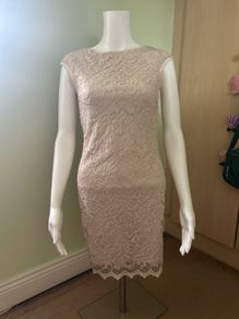 cream lace dress