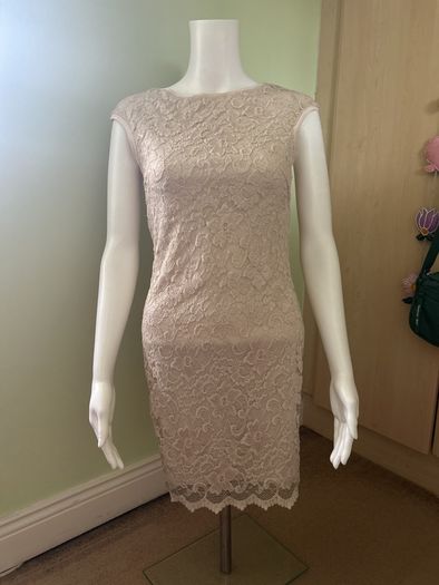 cream lace dress