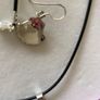 925 Silver Hallmarked Enamelled Pendant/Earring Set Image 7