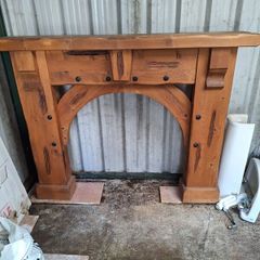 Fireplace surround.