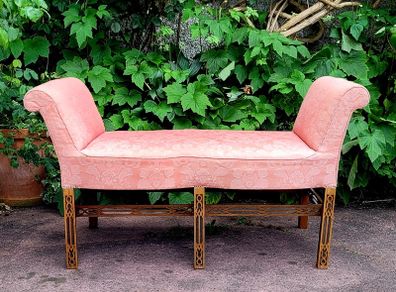 Antique walnut window seat