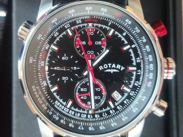 Rotary Chronograph Mens Watch