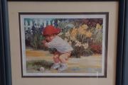 Corinne  Hartley  Framed Signed Print  "Get  Ready"