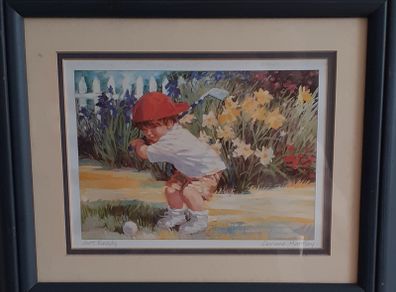 Corinne  Hartley  Framed Signed Print  "Get  Ready"