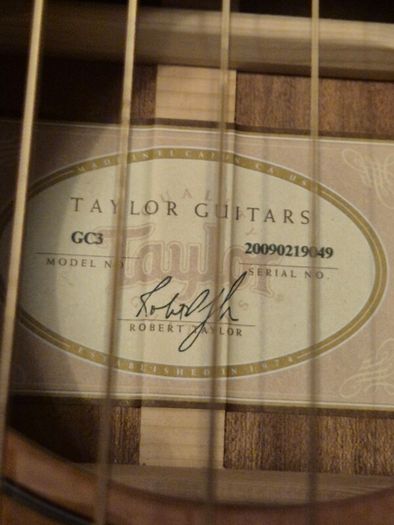 Taylor gc3 (312) grand concert guitar